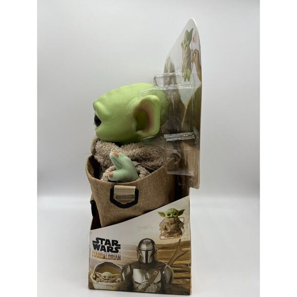 Star Wars The Mandalorian Baby Yoda 11" Talking Plush Bag NEW - Picture 5 of 12